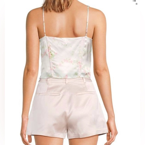 NWT LoveShackFancy Mori Silk Bustier Crop Top Sz 10 - Picture 8 of 8